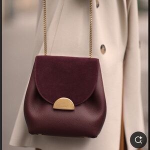 Polene Number Un Mini Bag- Burgundy